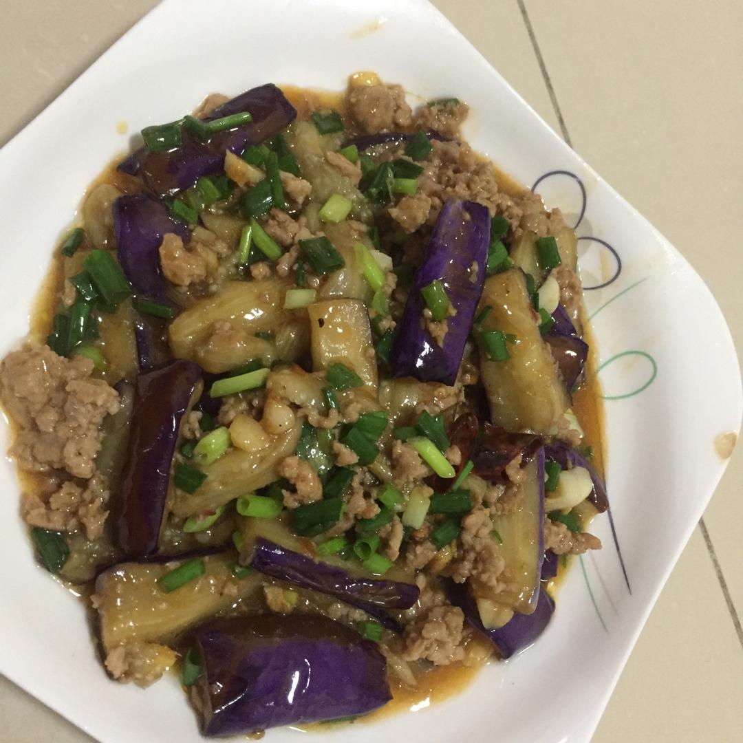 红烧肉沫茄子