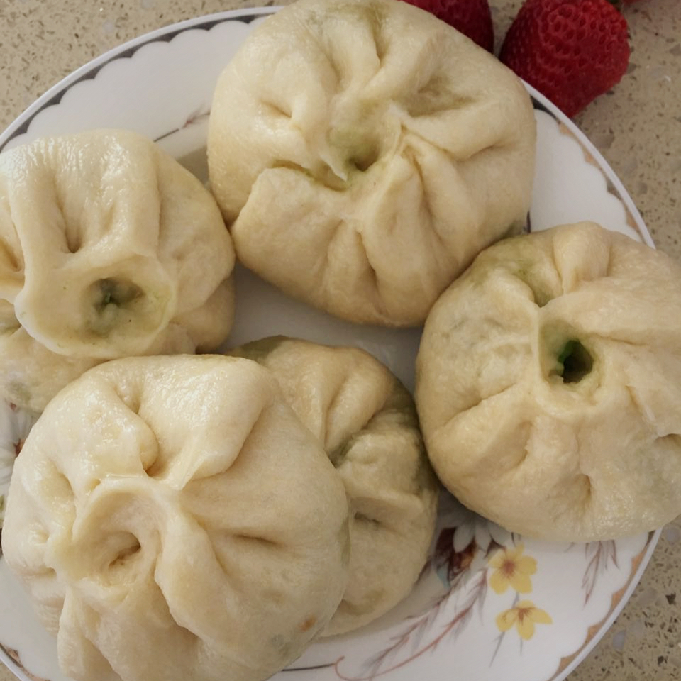 肉末豆角玉米面包子