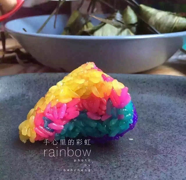 彩虹粽子的做法