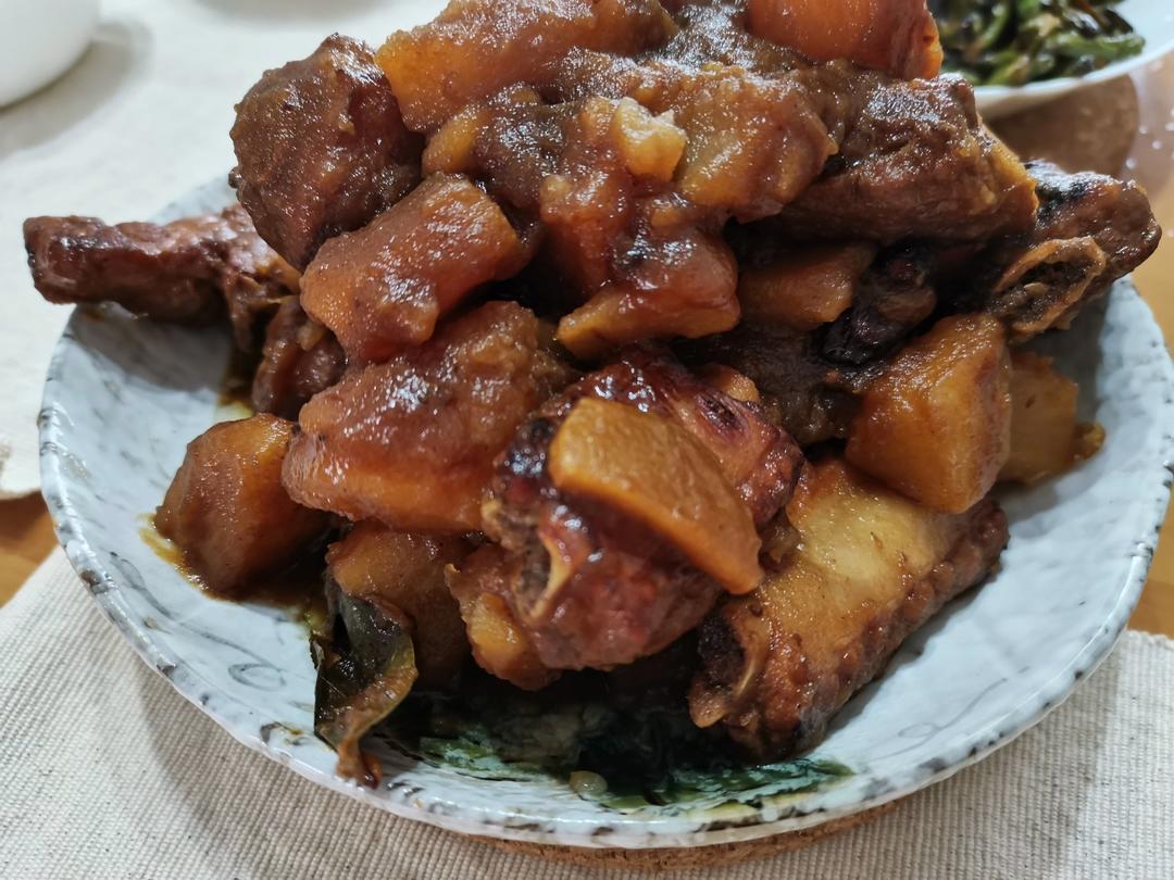 🔥巨好吃的红烧排骨炖土豆❗️懒人版轻松做拿手菜