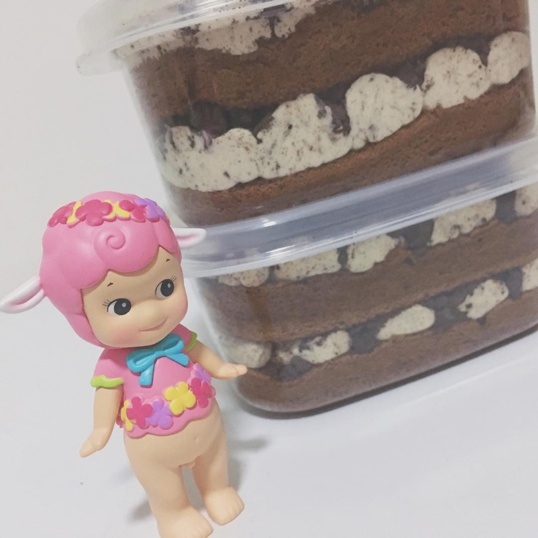 低糖不腻的奥利奥咸奶油蛋糕盒子