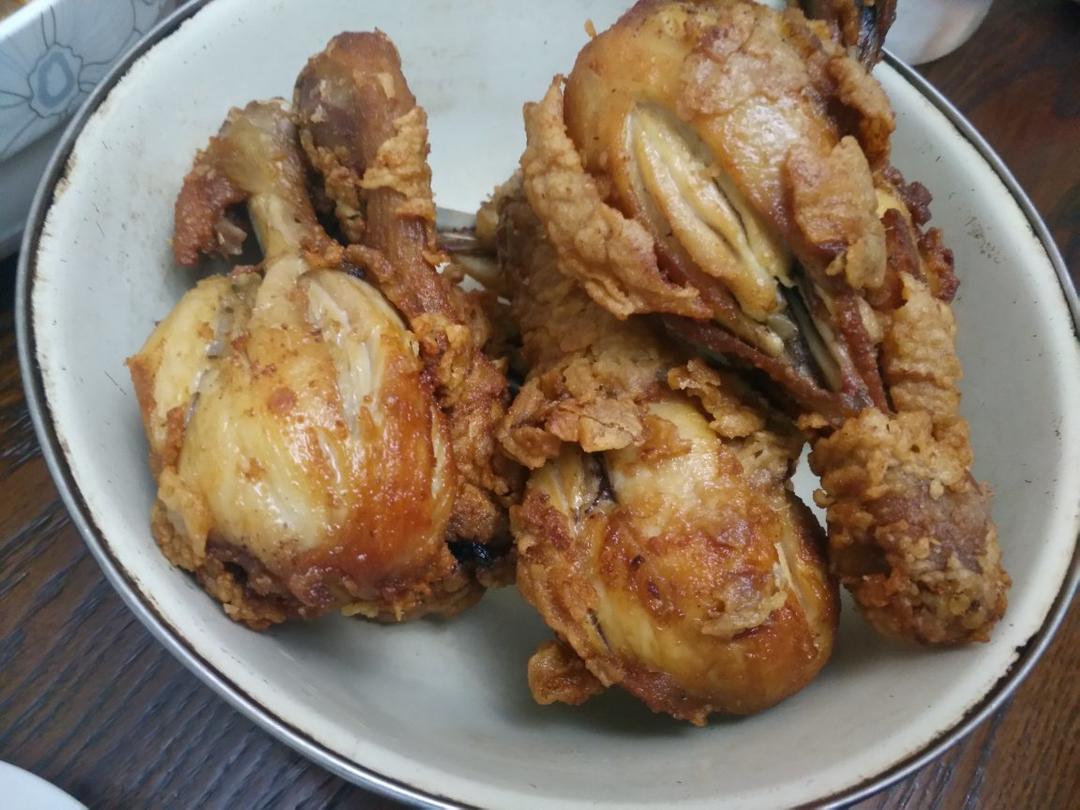不用炸鸡粉也可以炸出酥脆炸鸡腿