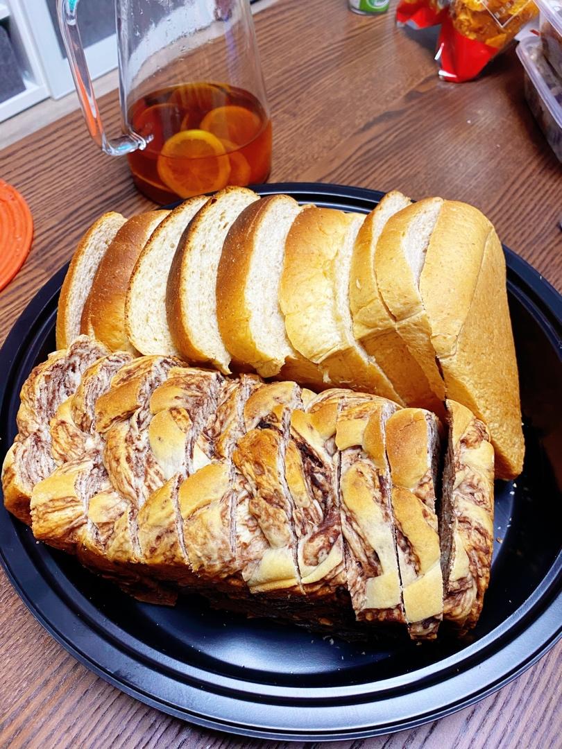 豆沙大理石吐司