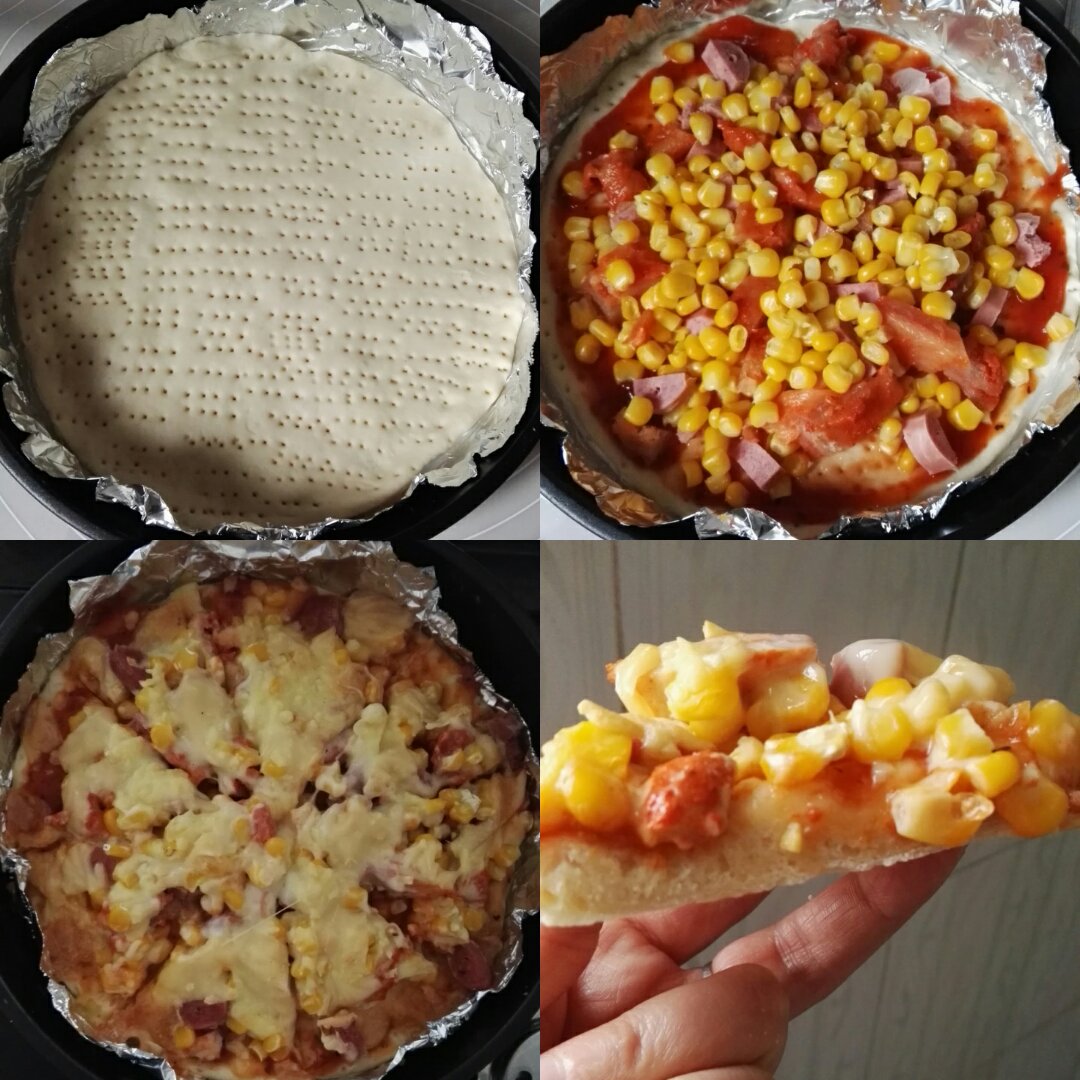 厚底鲜虾培根披萨