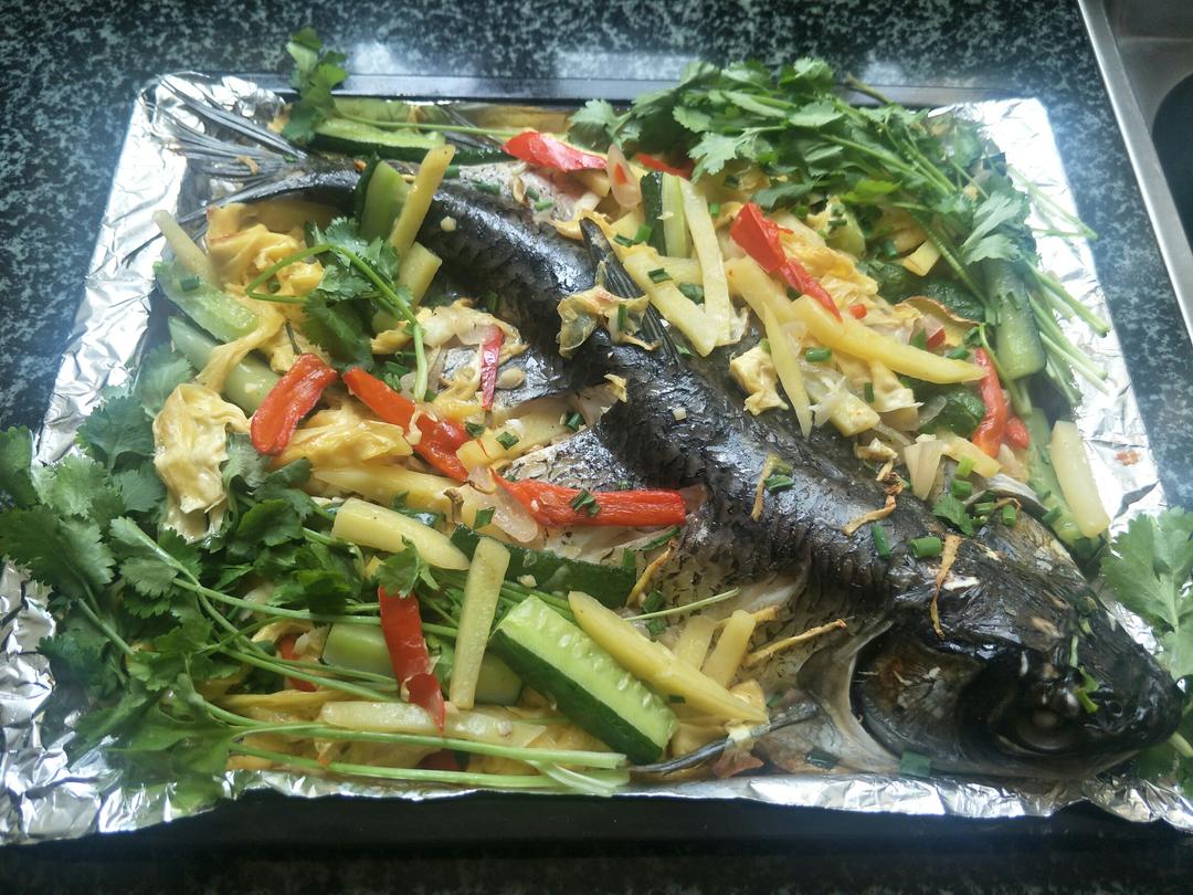 烤鱼（烤箱版）的做法