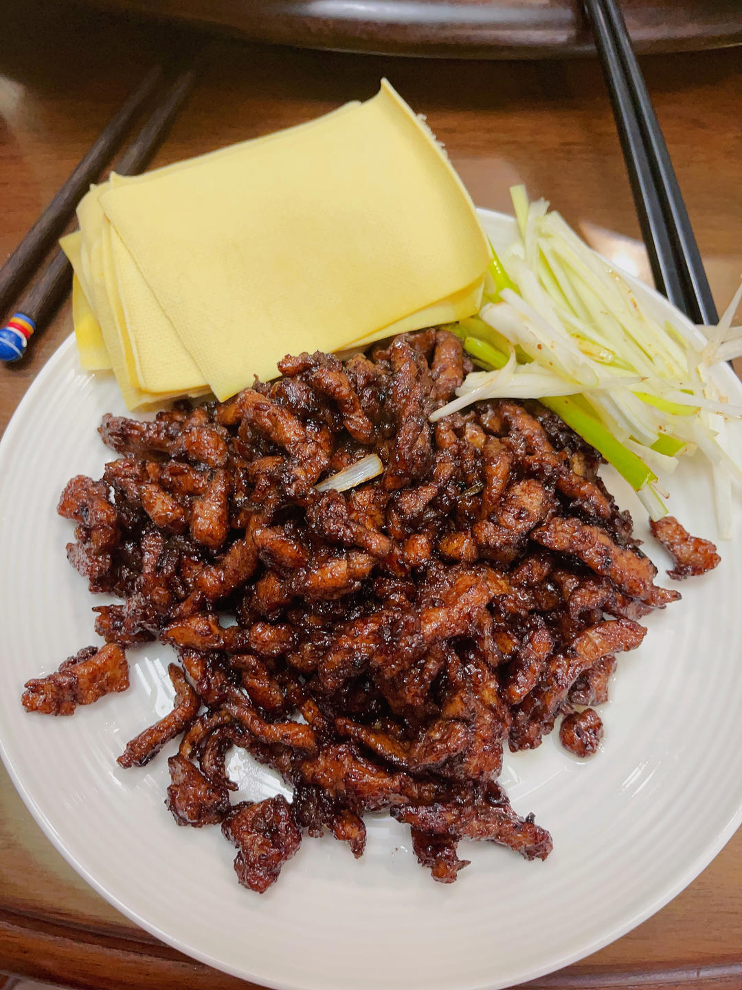 传统做法 京酱肉丝