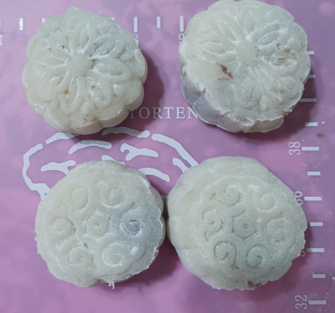 好吃到哭的冰皮月饼（细腻绿豆沙/榴莲）