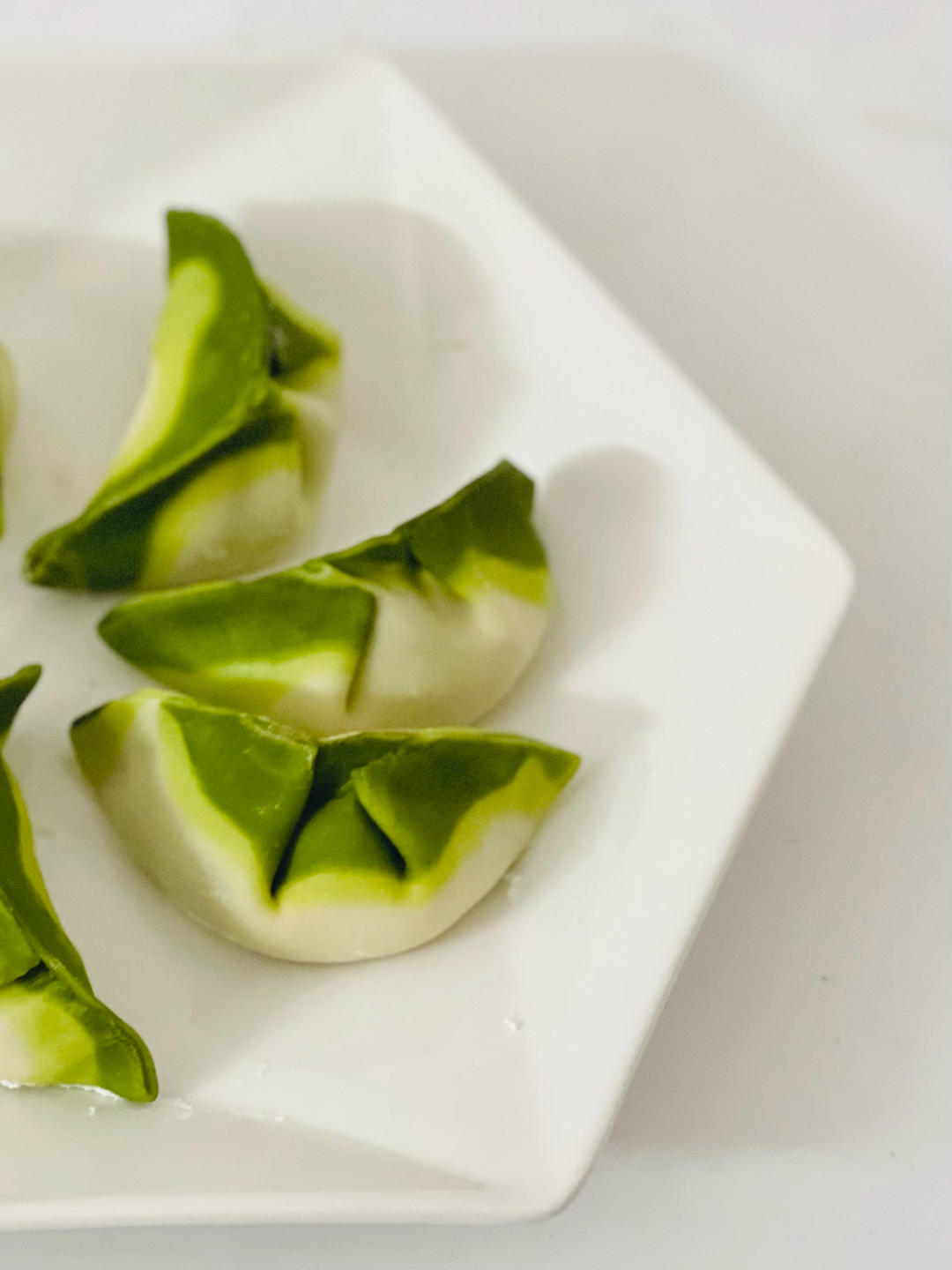 🌿三色翡翠白菜饺教程