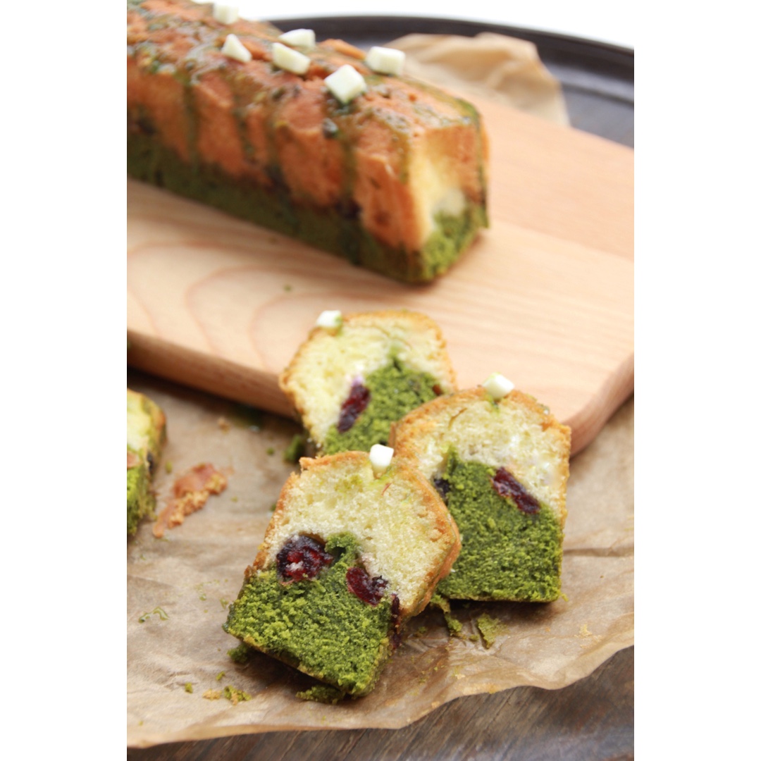 抹茶黑豆之双色磅蛋糕<熊谷裕子>