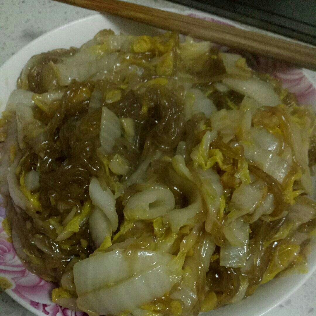 大白菜炒粉丝