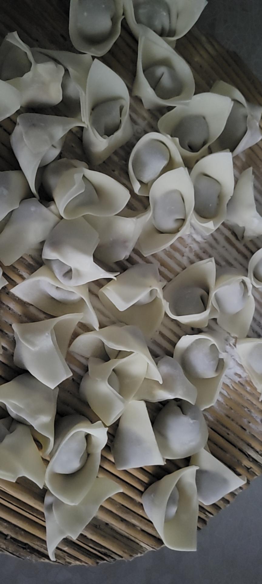 元宝馄饨的包法