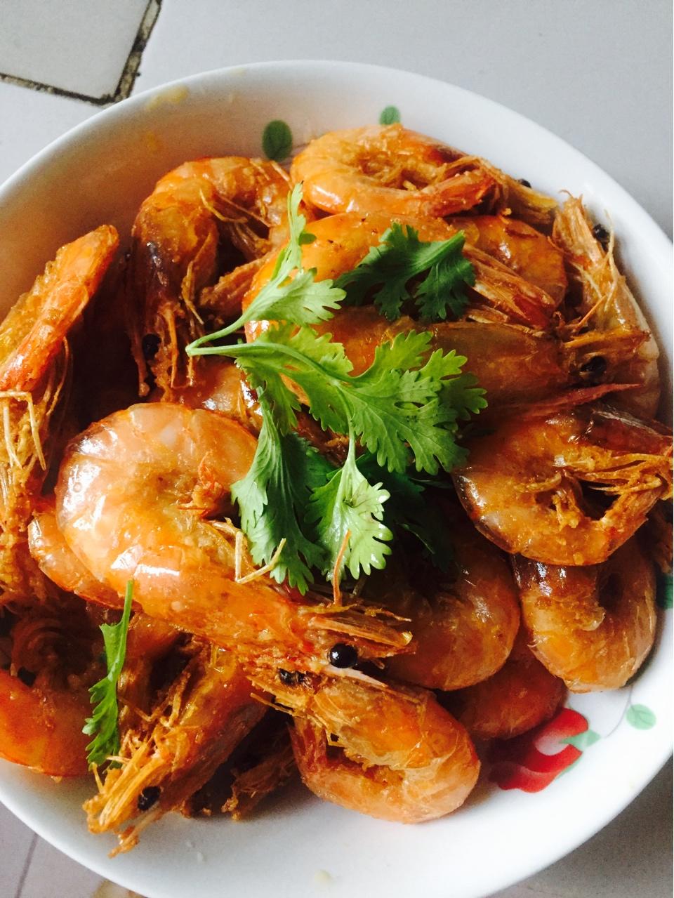 小慧的厨房做的油炸大虾