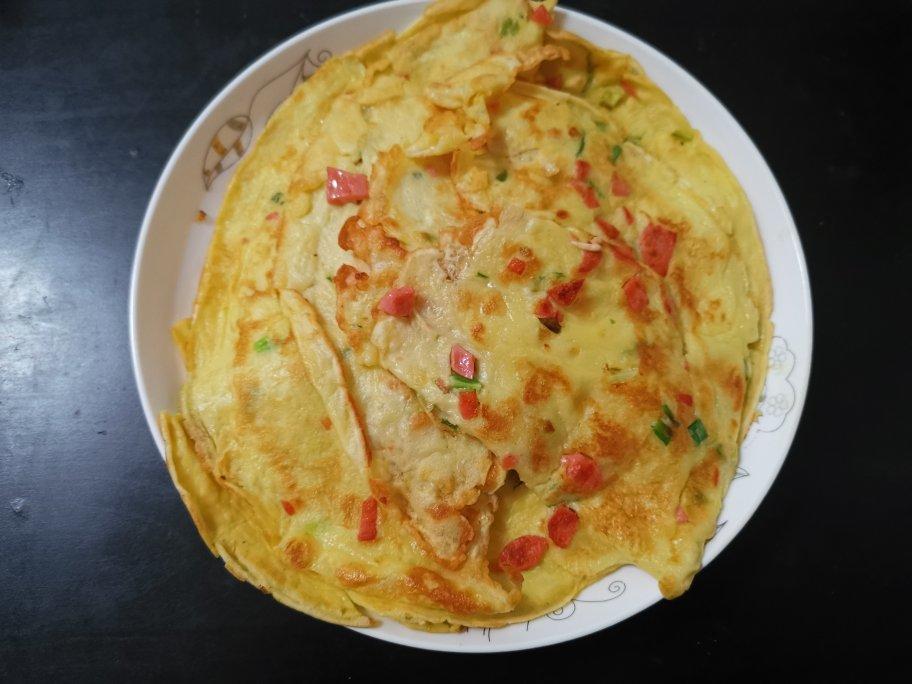 简单快手蔬菜鸡蛋煎饼