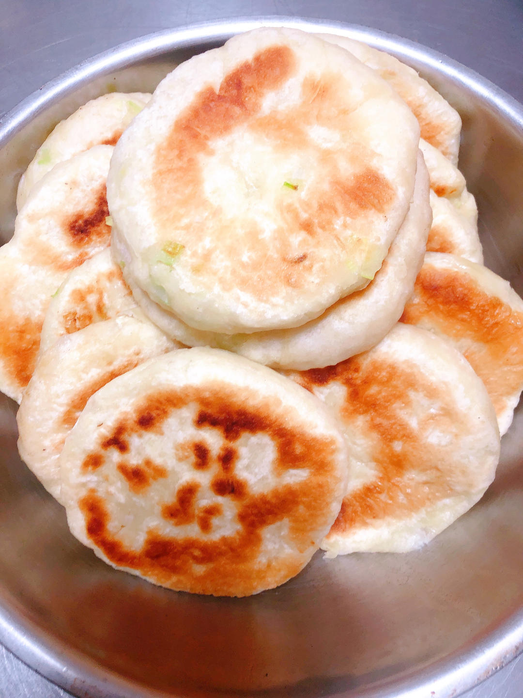 免手揉的发面葱油饼 超级软无敌好吃