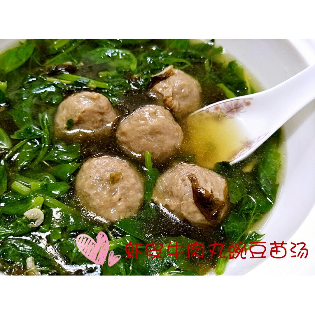 豌豆苗虾皮汤