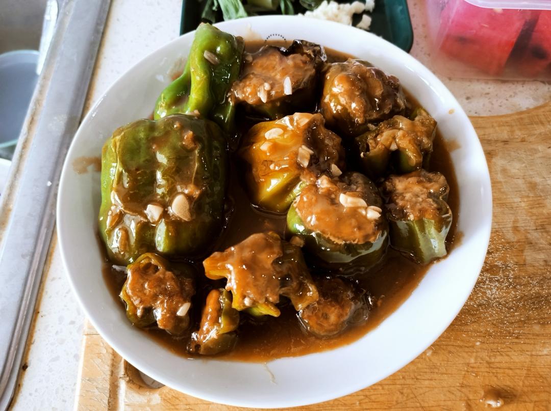 一口一个超过瘾——青椒酿肉