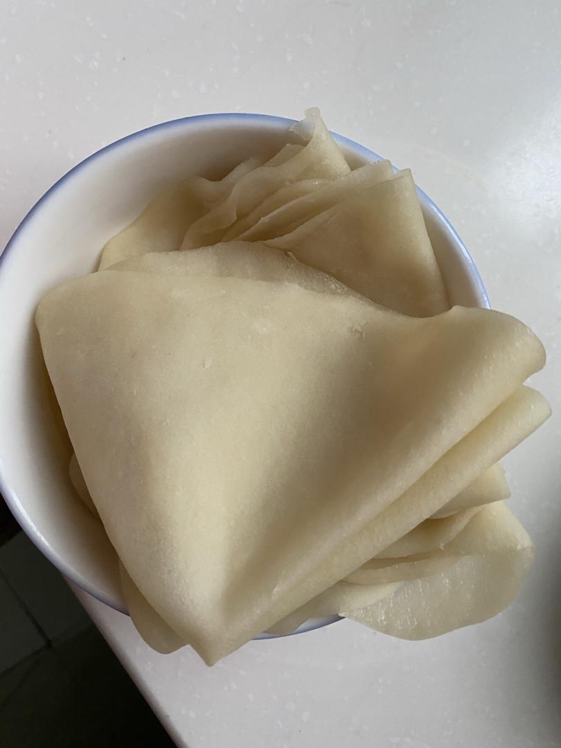 春饼   轻松一次做出十几张的春饼皮