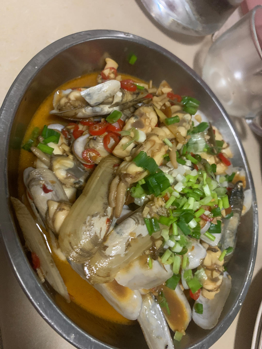 小岛上—酱爆蛏子