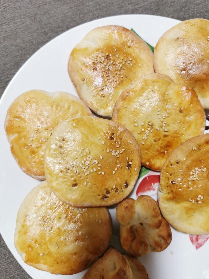 烤箱版零失败红糖芝麻发面烤饼