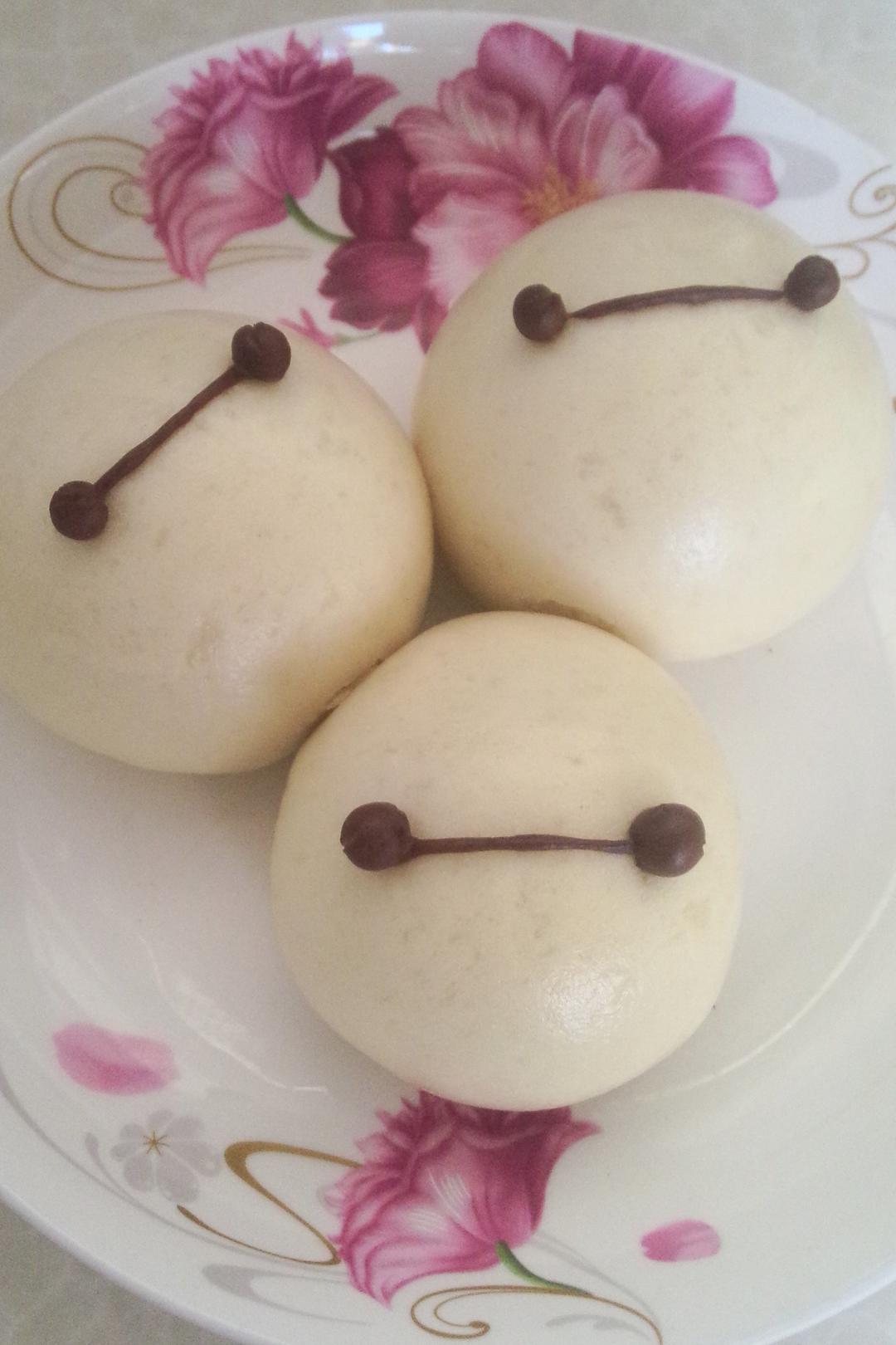 超萌大白豆沙包