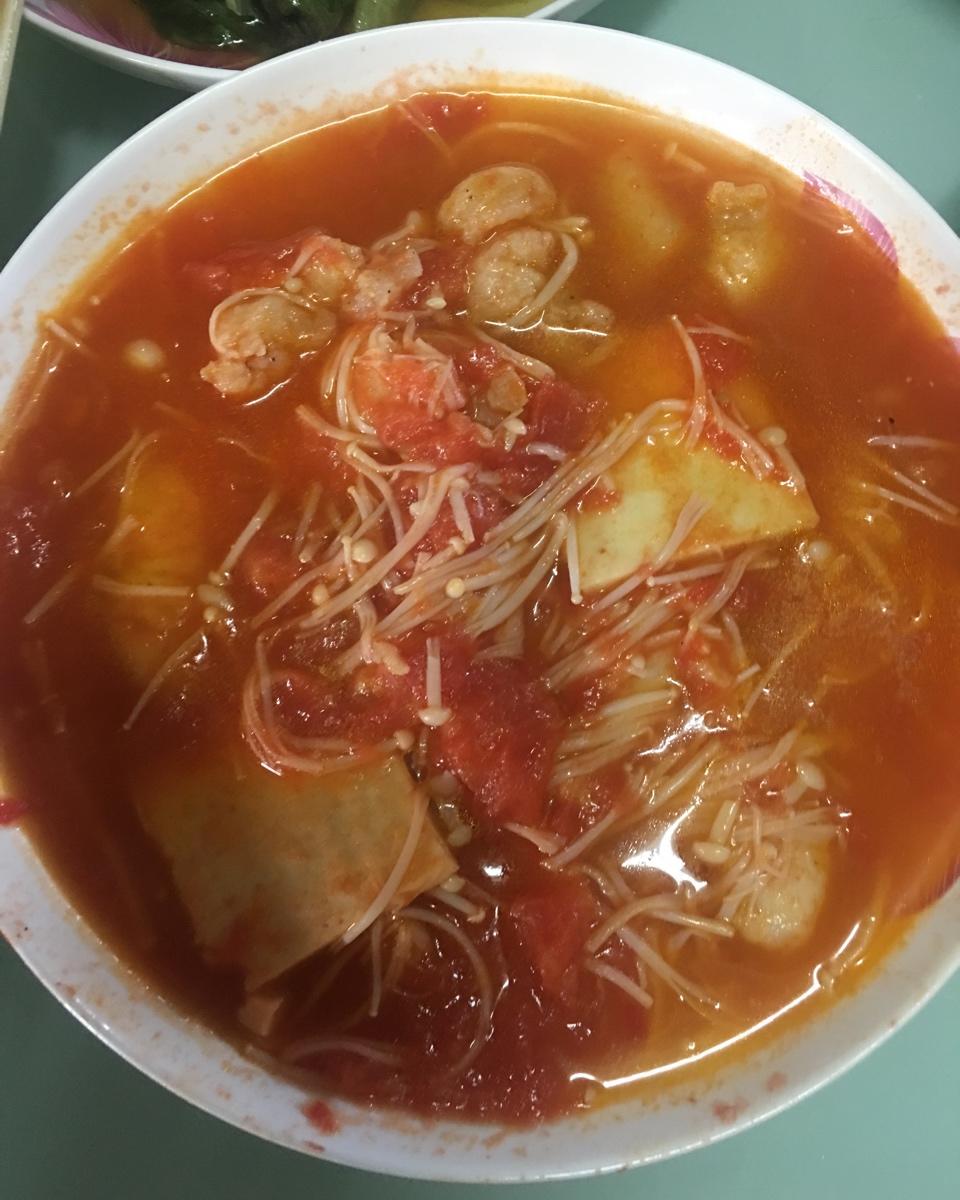 番茄金针菇巴沙鱼（龙利鱼）