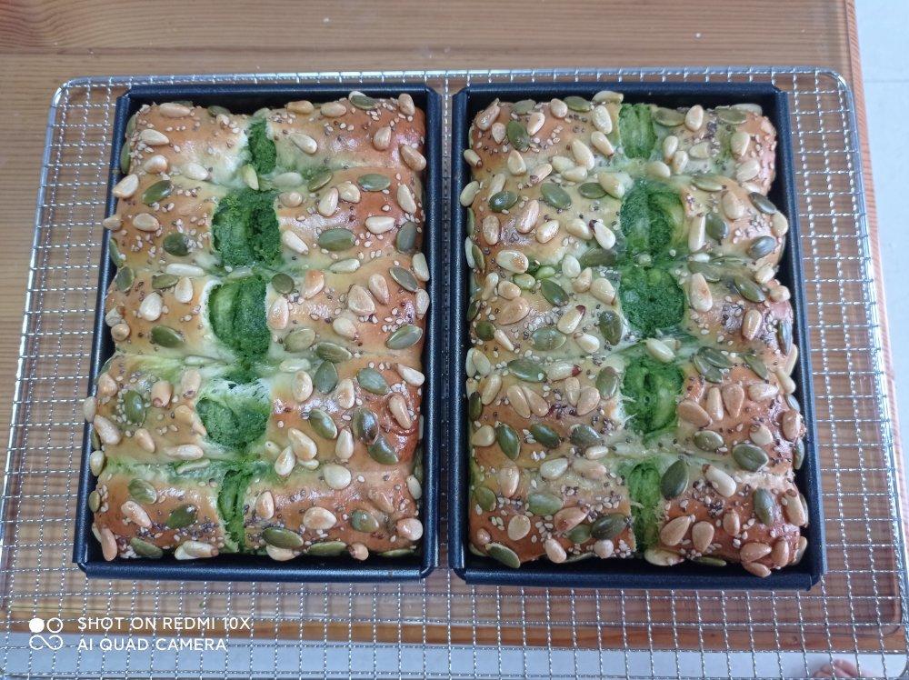 抹茶奶酥小金砖（70%中种吐司）