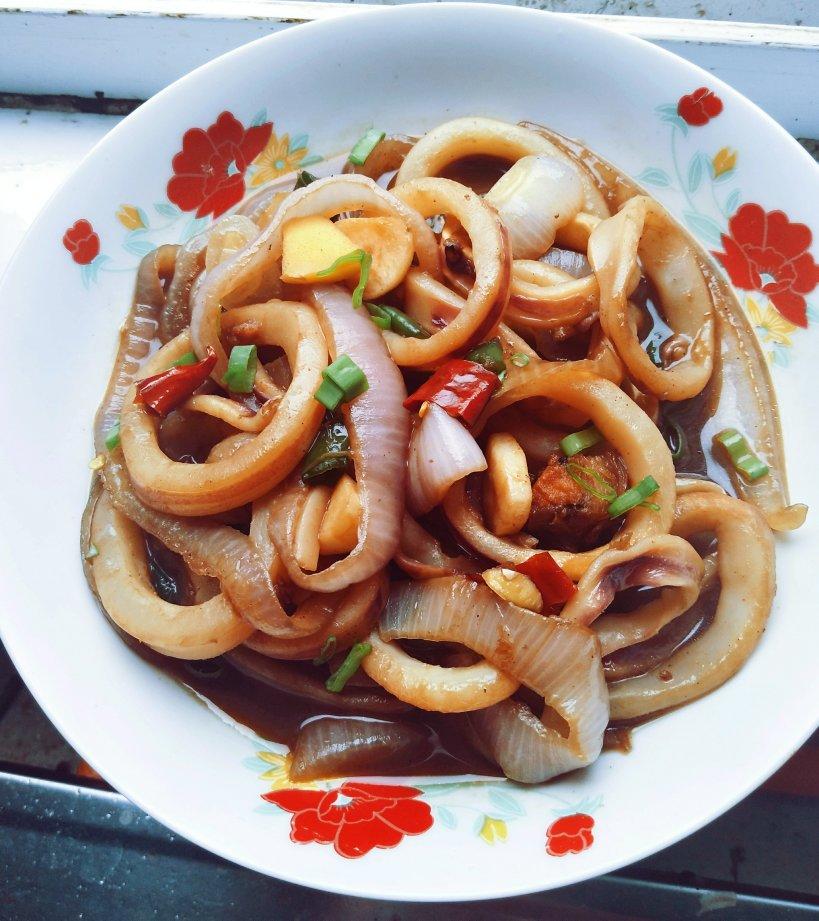 最好吃的酱爆鱿鱼圈