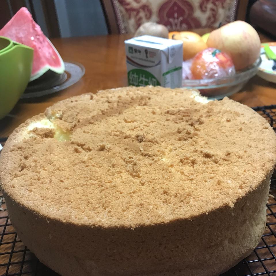 步骤最全面的戚风蛋糕（八寸）做法，成功率高！