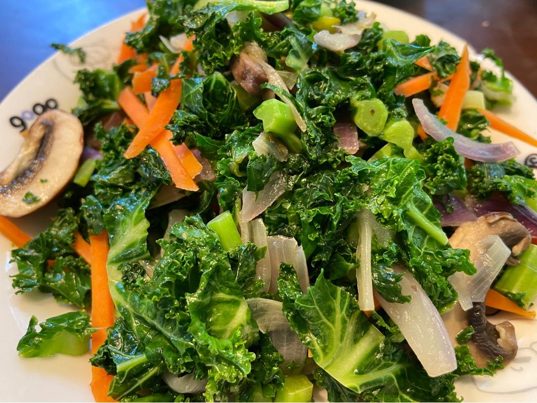 火焰之河返璞归真做的快炒羽衣甘蓝