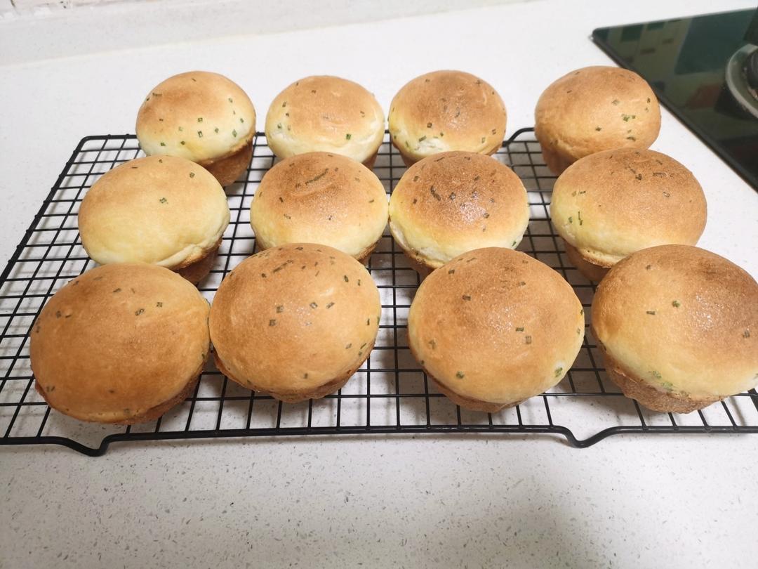 葱香肉松墨西哥面包（波兰种+烫种）