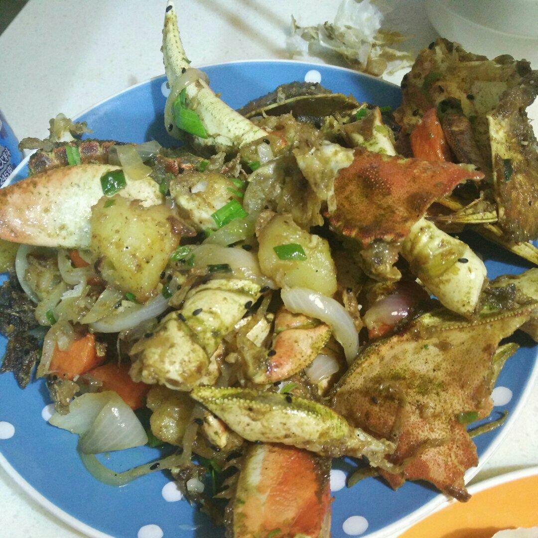 好吃到跳的椒盐面包蟹