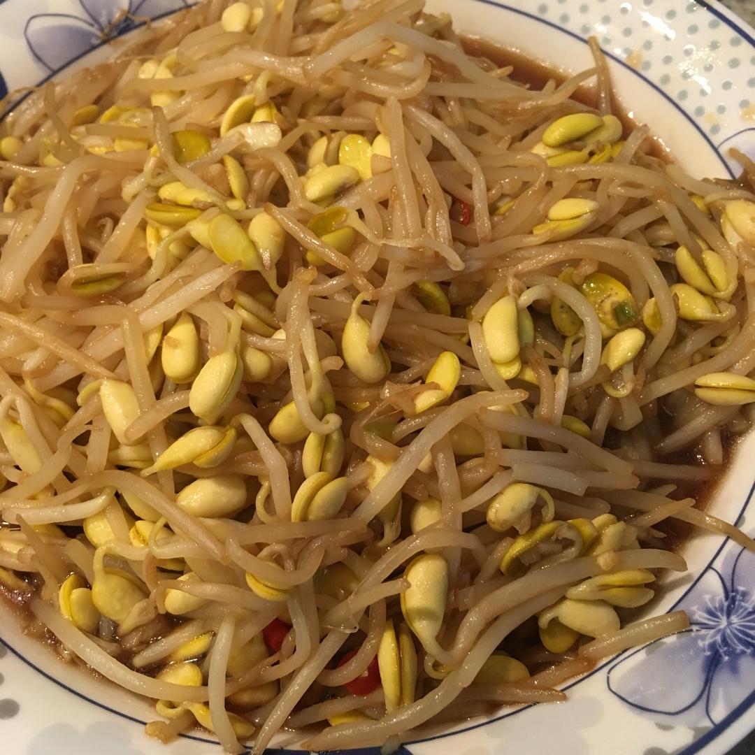 素炒豆芽