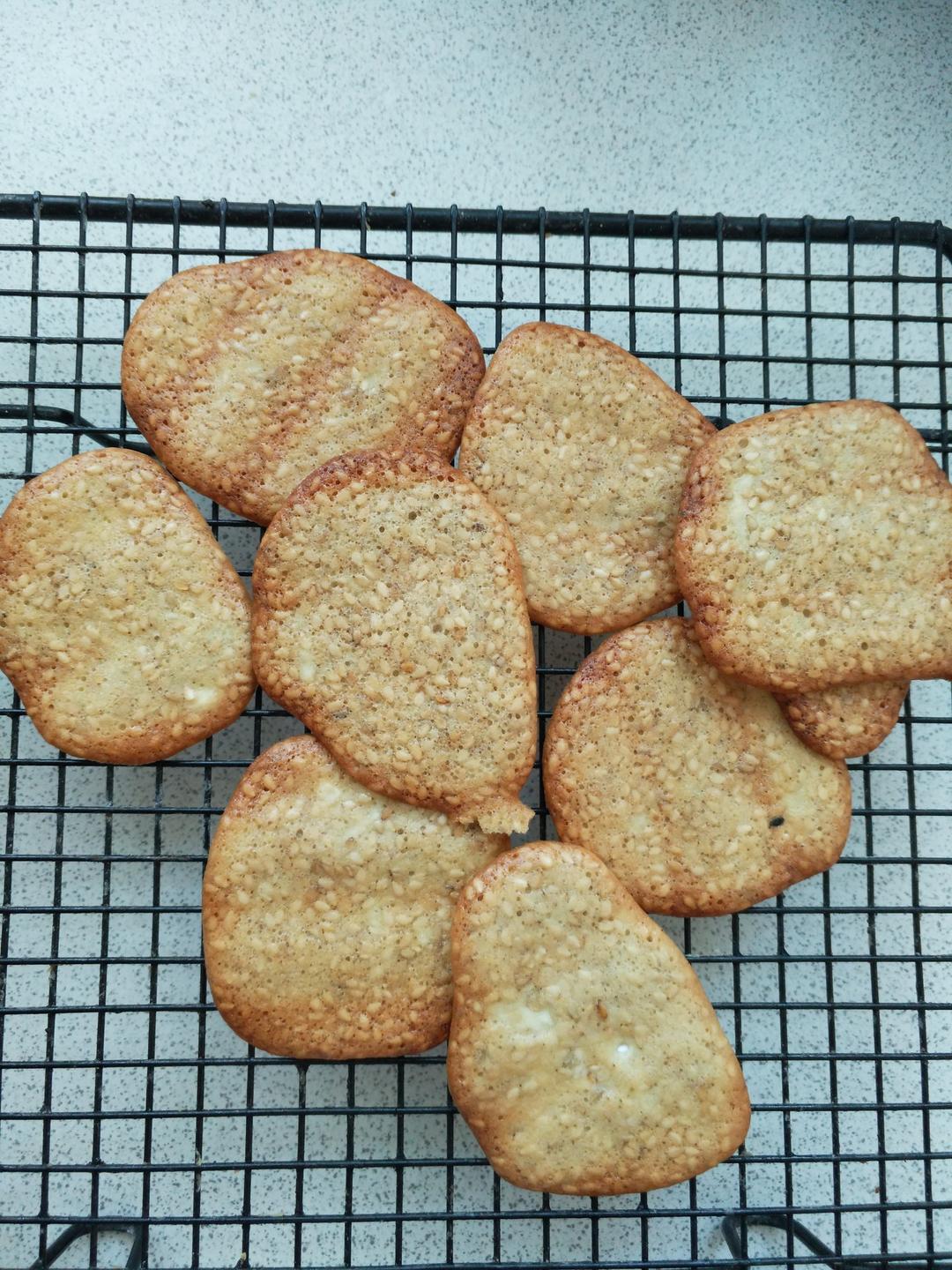芝麻薄脆蛋白饼干