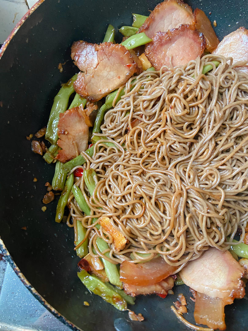 地道老北京扁豆焖面 豆角焖面 太好吃小心吃撑哦