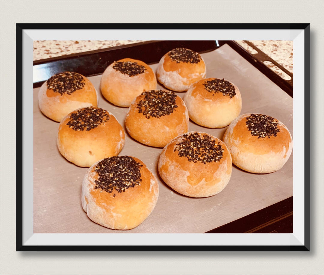 烤豆沙包 餐包 上学早餐 附细节视频详解