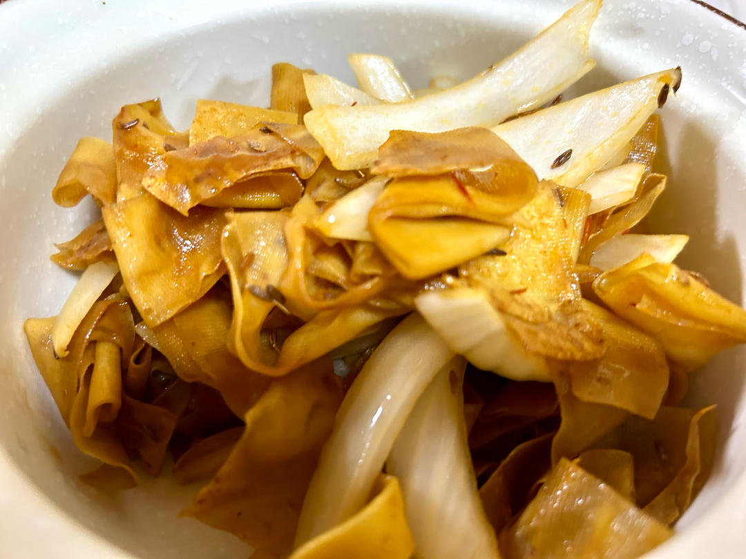 烧烤味孜然洋葱干豆腐