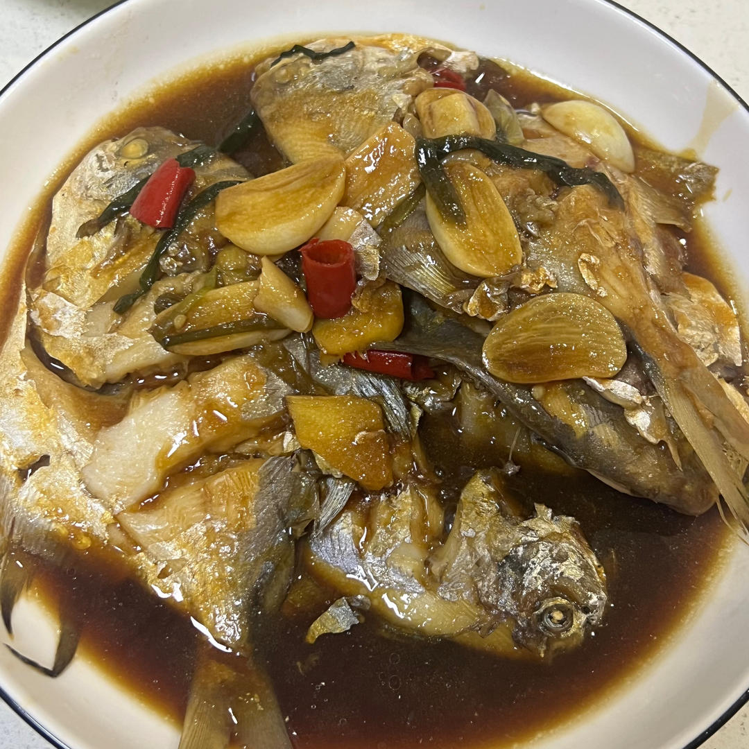 家常红烧鲳鱼