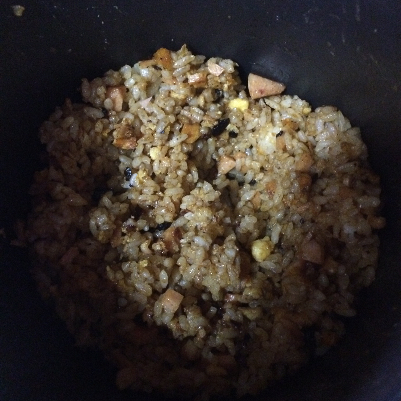 小时候的酱油炒饭