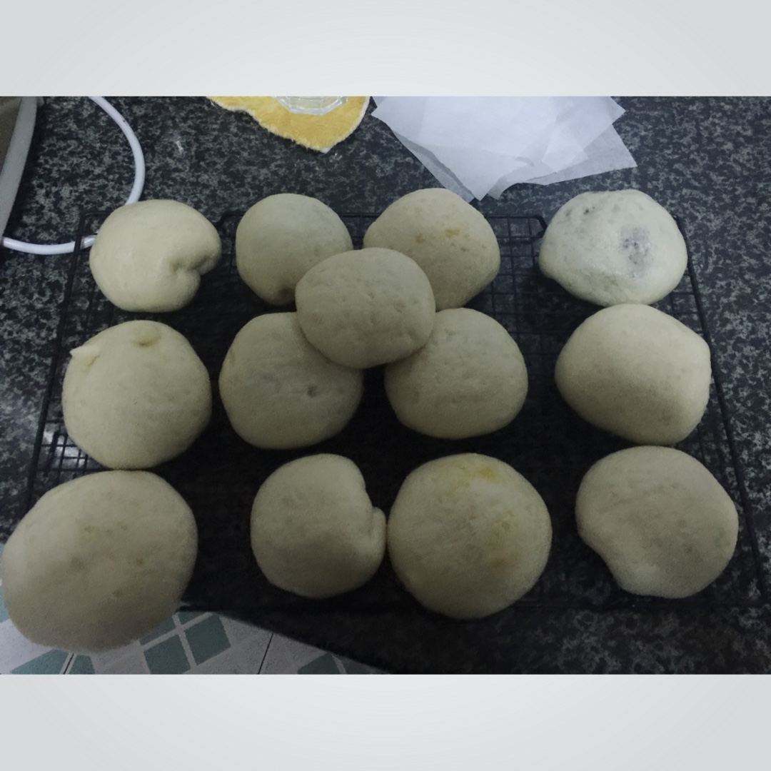 自制无油奶黄包