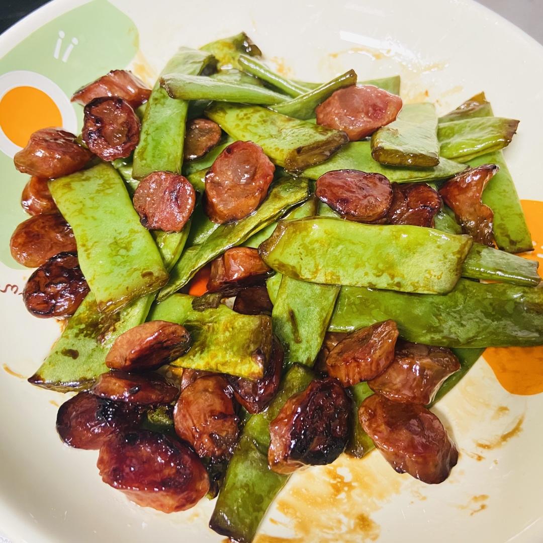 芸豆炒香肠