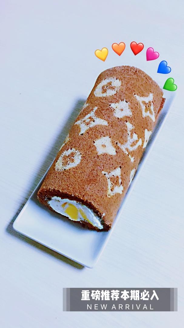 原创～低调的手绘蛋糕卷