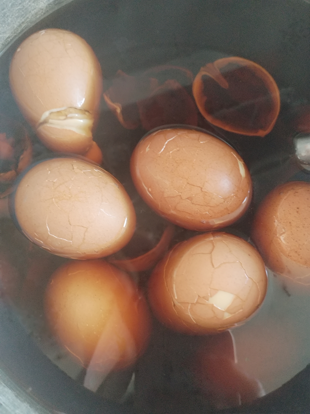 核桃壳分心木煮鸡蛋的做法