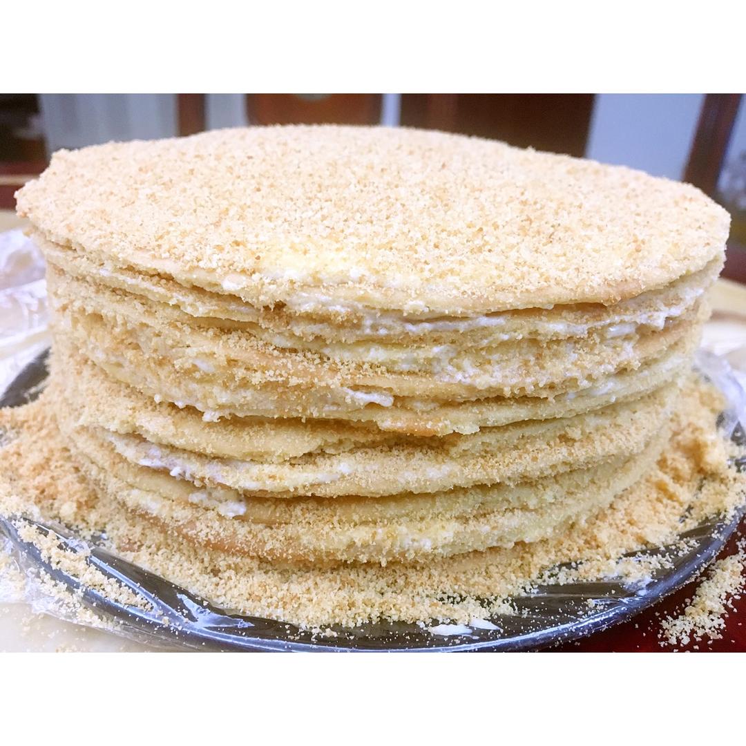 俄罗斯蜂蜜蛋糕   千层蛋糕【又名提拉米苏】