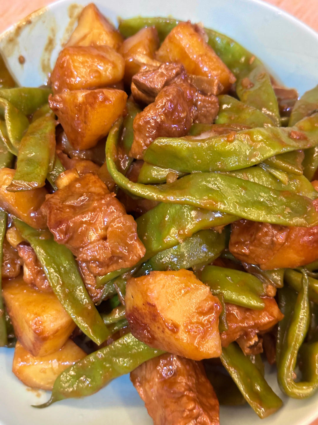 硬菜代表--排骨炖豆角土豆（豆角焖面胚子）