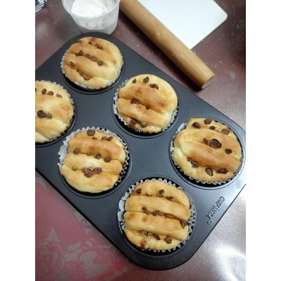 香香软软，层层叠叠的红糖小面包