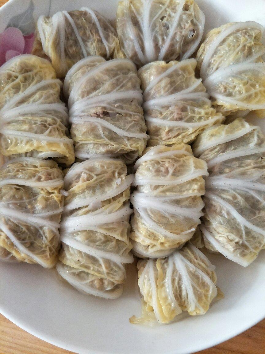 香菇肉末白菜卷(八岁儿童版)