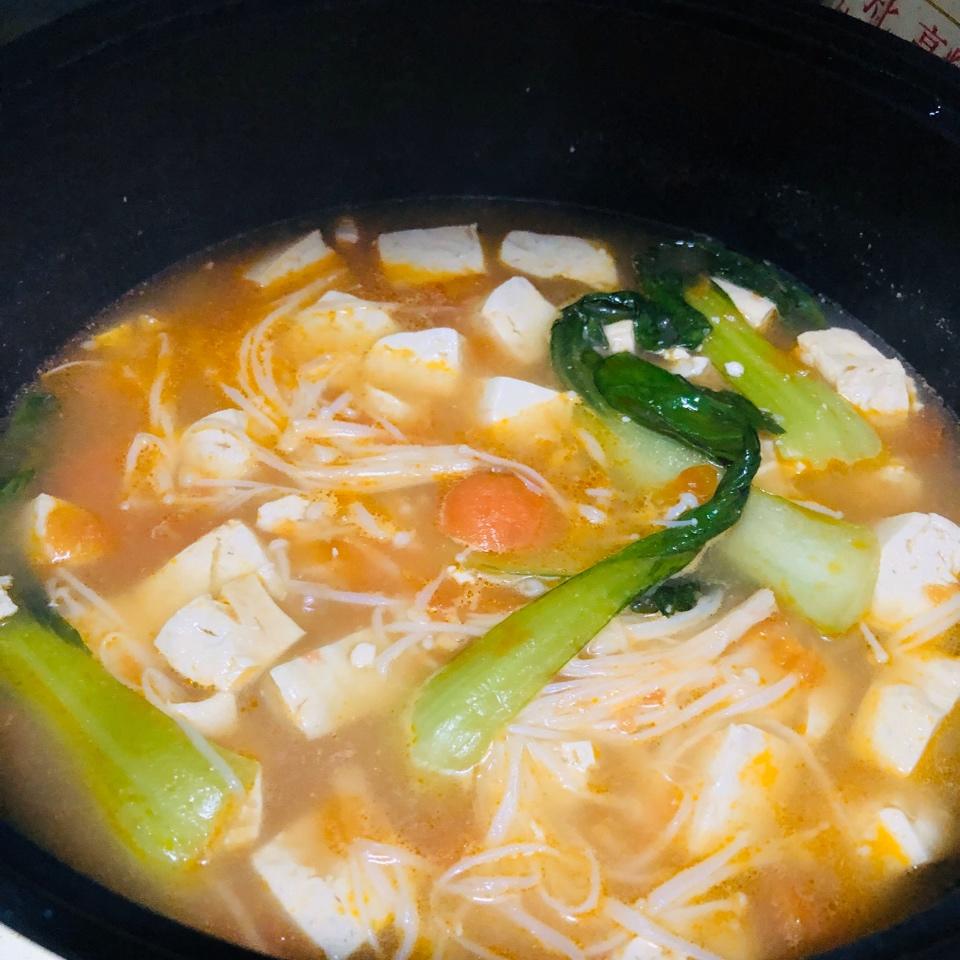 低卡高蛋白番茄豆腐汤