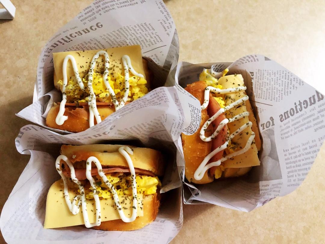 网红EGG DROP芝士厚蛋烧三明治 🥪『平底锅美食』