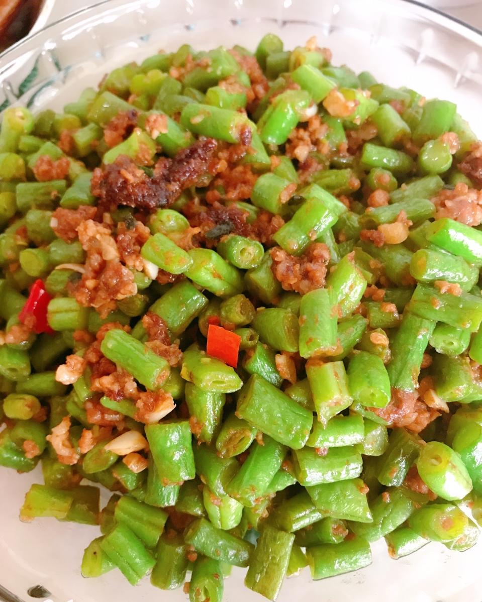 肉沫豆角下饭菜