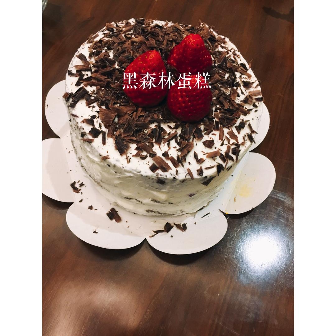 6寸可可戚风 黑森林